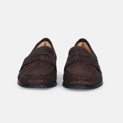 Mocasín de ante marrón oscuro