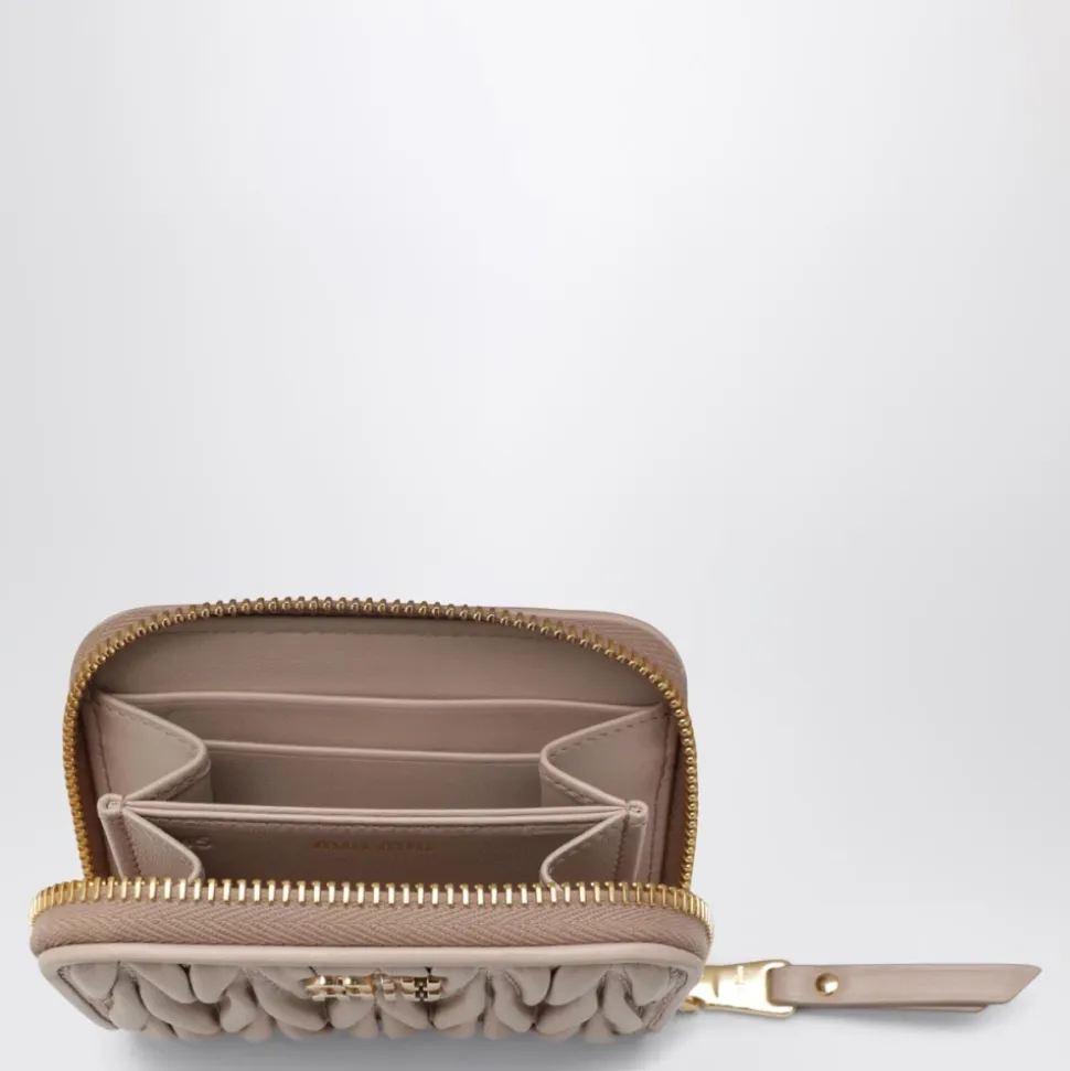 Monedero Matelassé de Piel Nappa