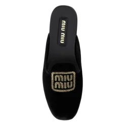 Mules Slip-On con Logo Bordado