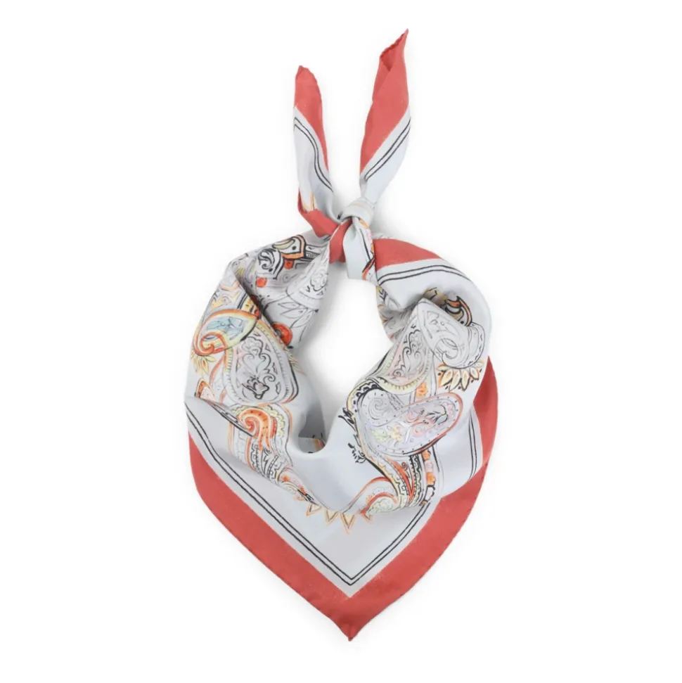 MULTICOLOR TURANDOT 70X70 SILK FOULARD
