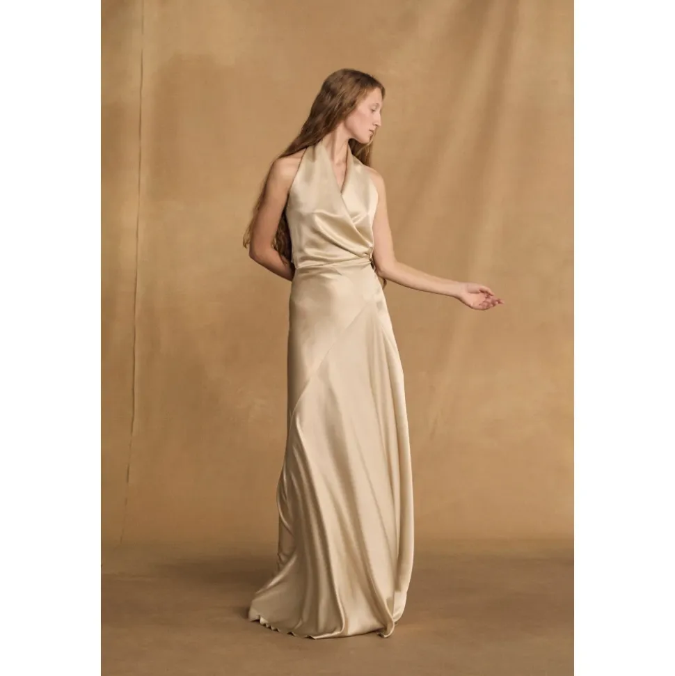Nailah, vestido champagne-