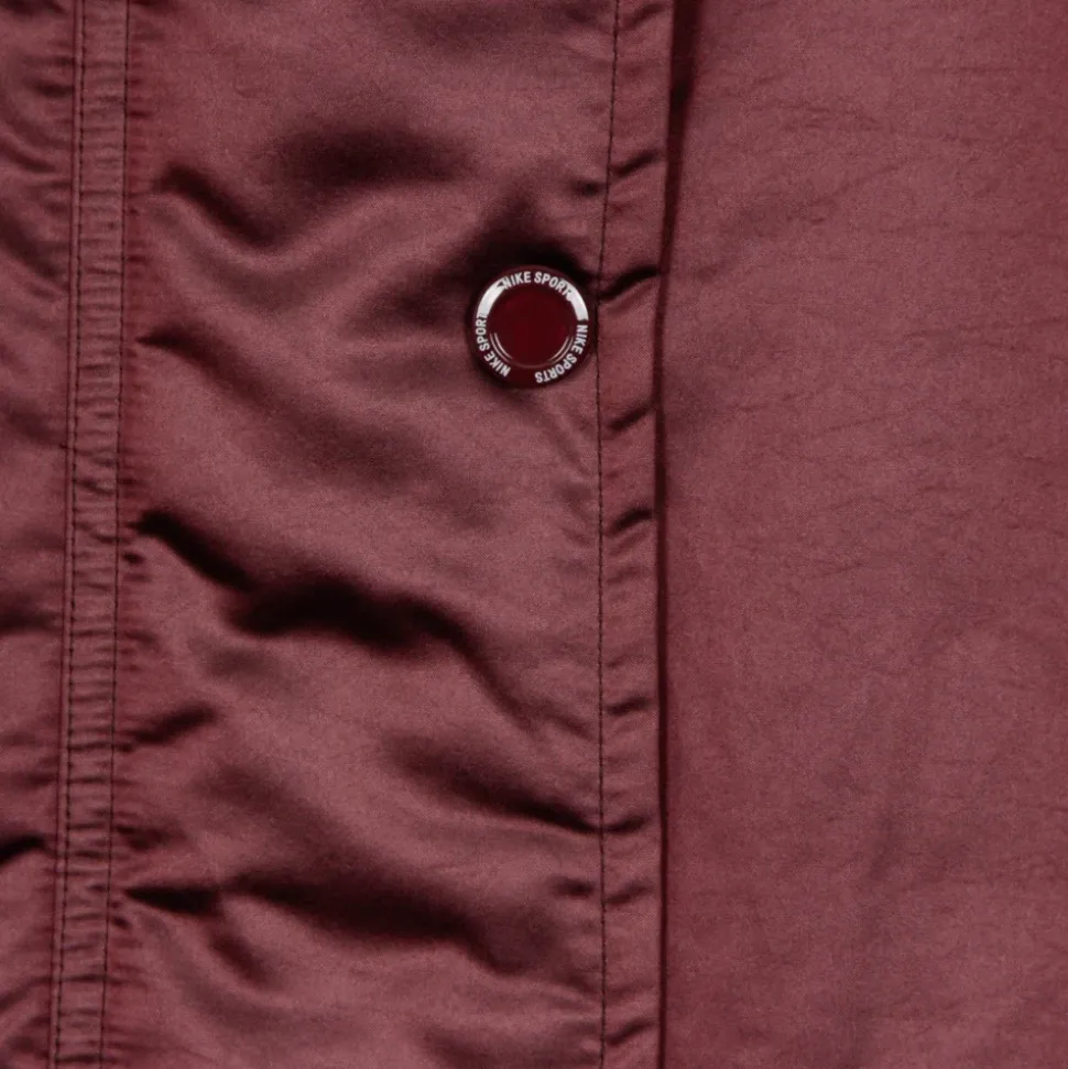 Noche Maroon Parka Chaqueta Larga Mujer