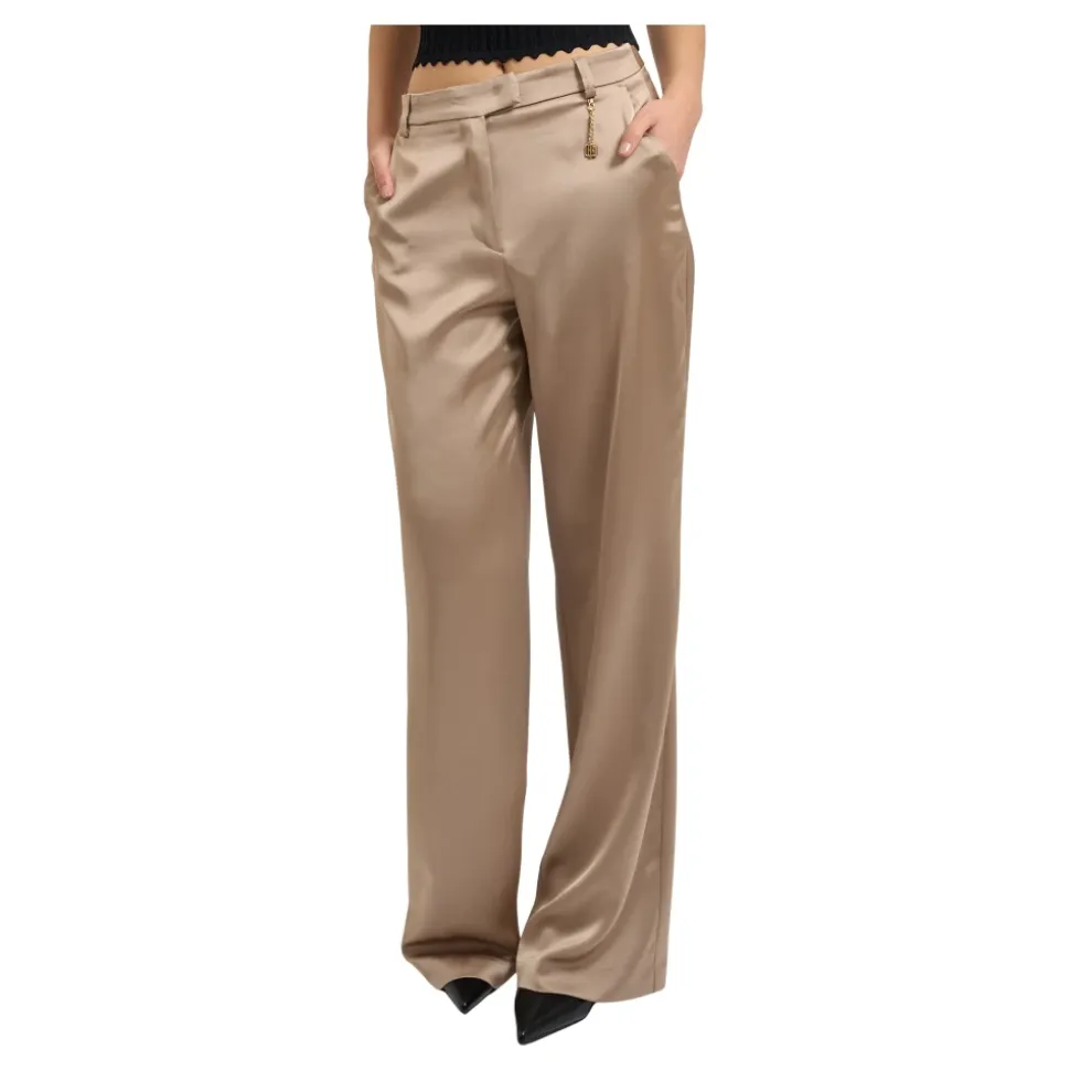 Palazzo Flare Satin Pant