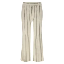 Pantalones Acampanados a Rayas Diplomáticas