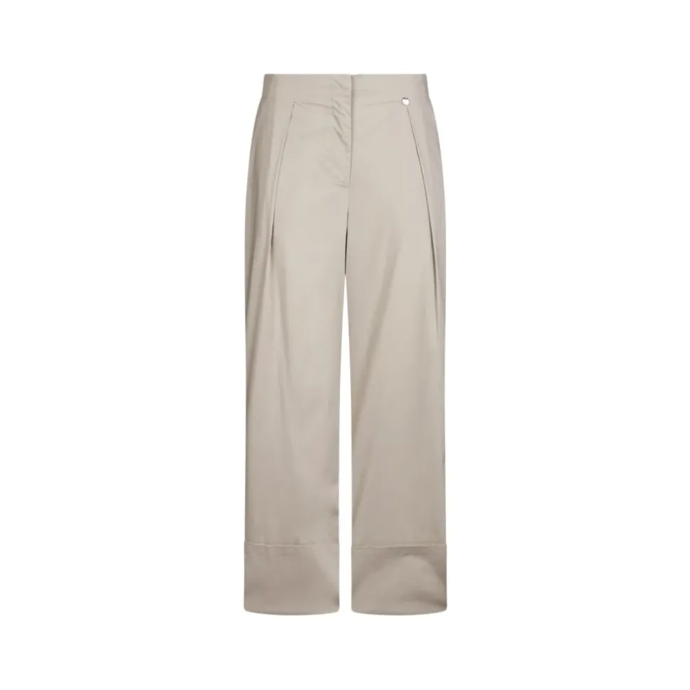 Pantalones Acampanados de Popelina