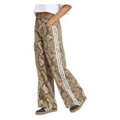 Pantalones Anchos de Sarga con Estampado de Serpiente