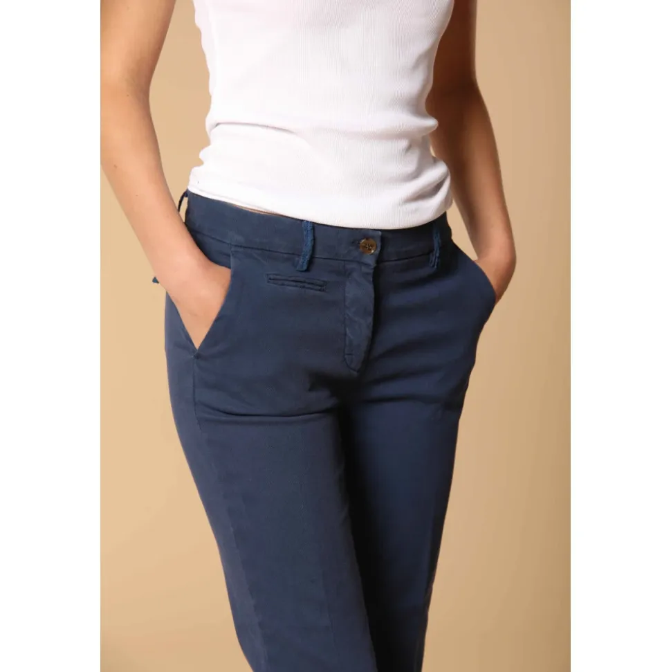 Pantalones Chinos Trompeta Azul Slim Fit
