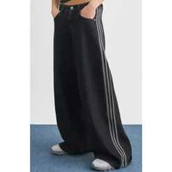 Pantalones de Chándal Denim con 3 Rayas