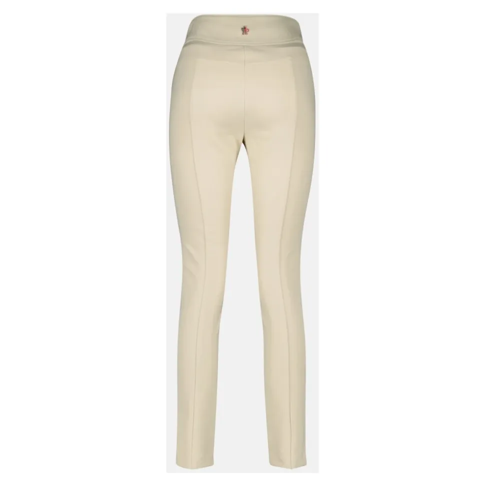 Pantalones de esquí beige slim fit