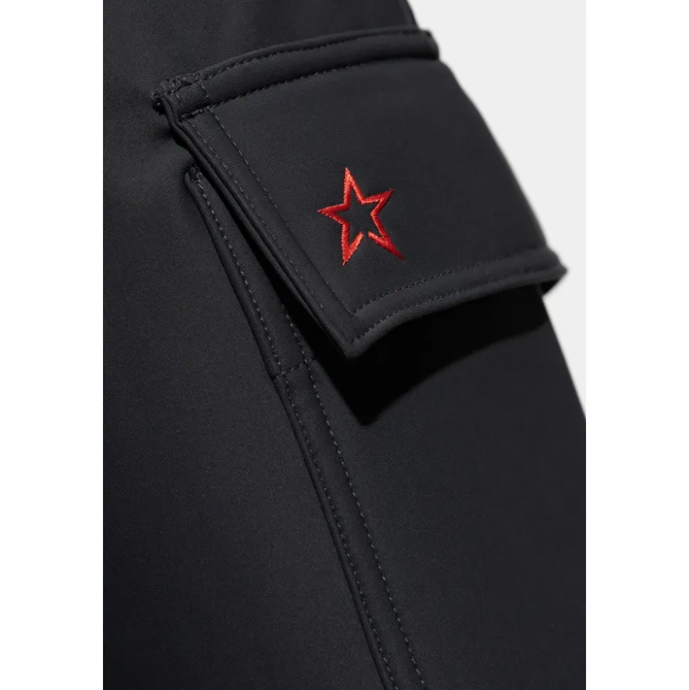 Pantalones de esquí cargo de talle medio