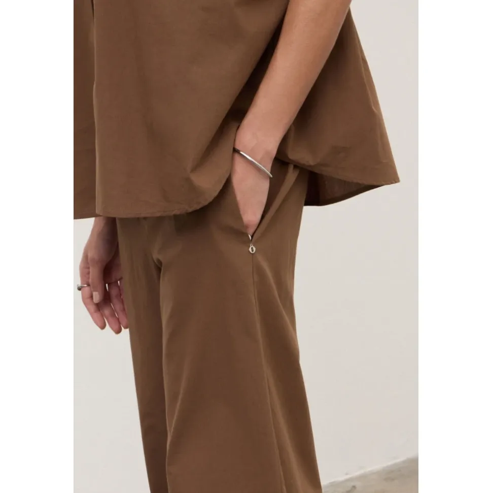 Pantalones de Popelina de Algodón