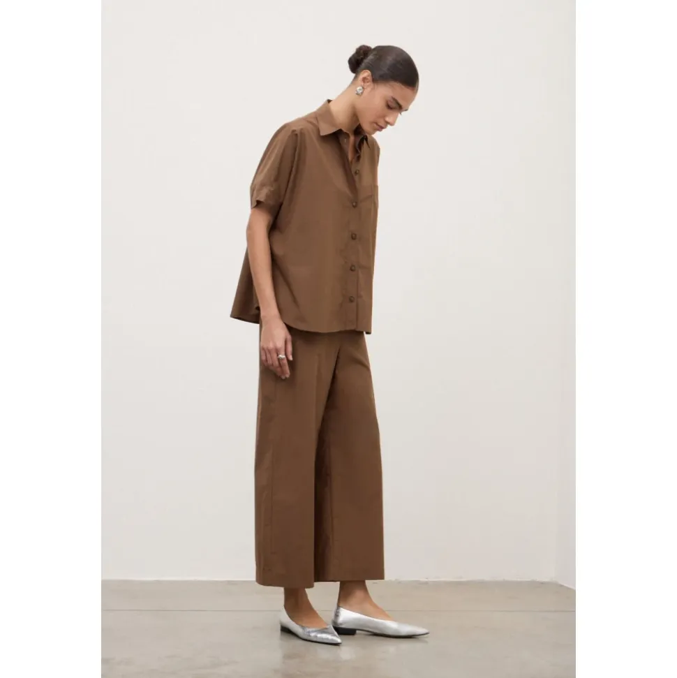 Pantalones de Popelina de Algodón