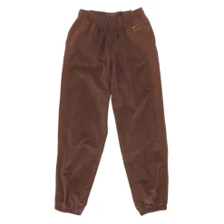Pantalones deportivos de pana con forro polar de cintura alta