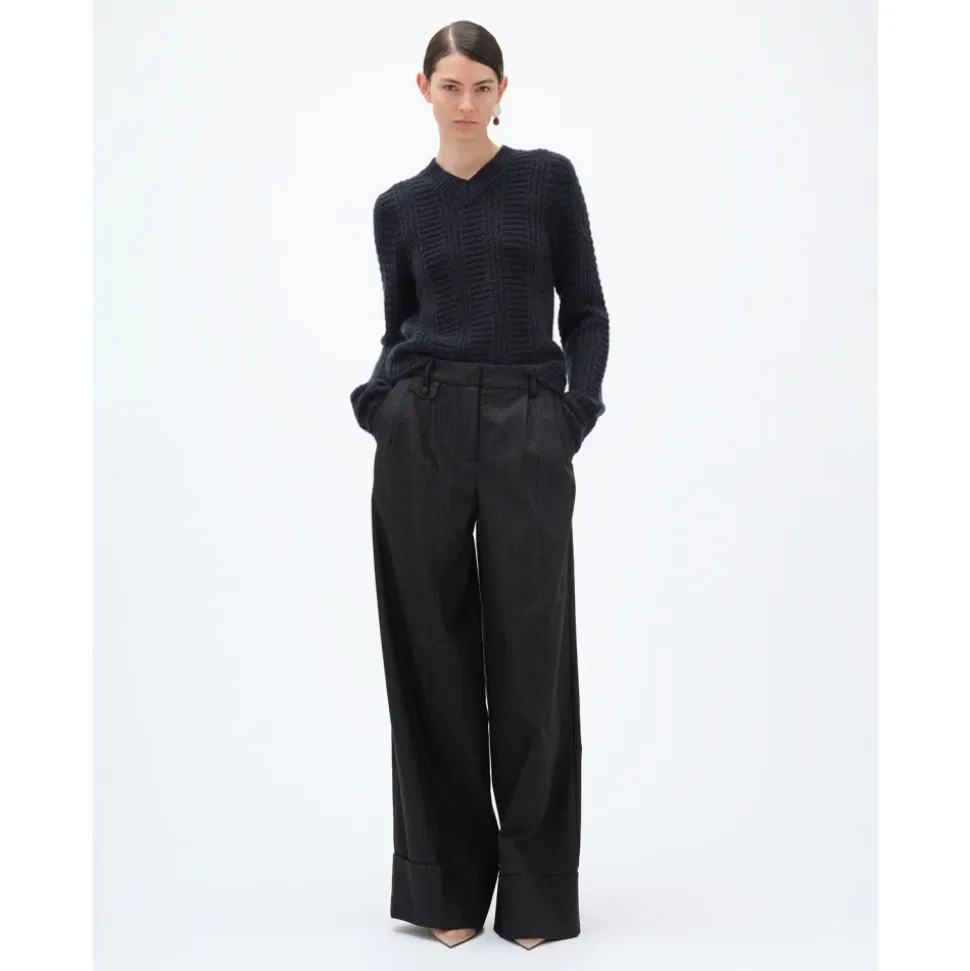 Pantalones de traje anchos a medida