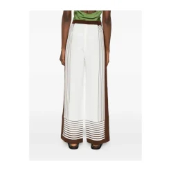 Pantalones de Traje Anchos a Rayas