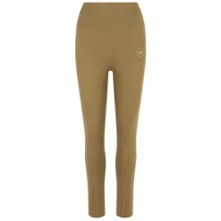 Pantalones Marrones con Logo y Cintura Alta