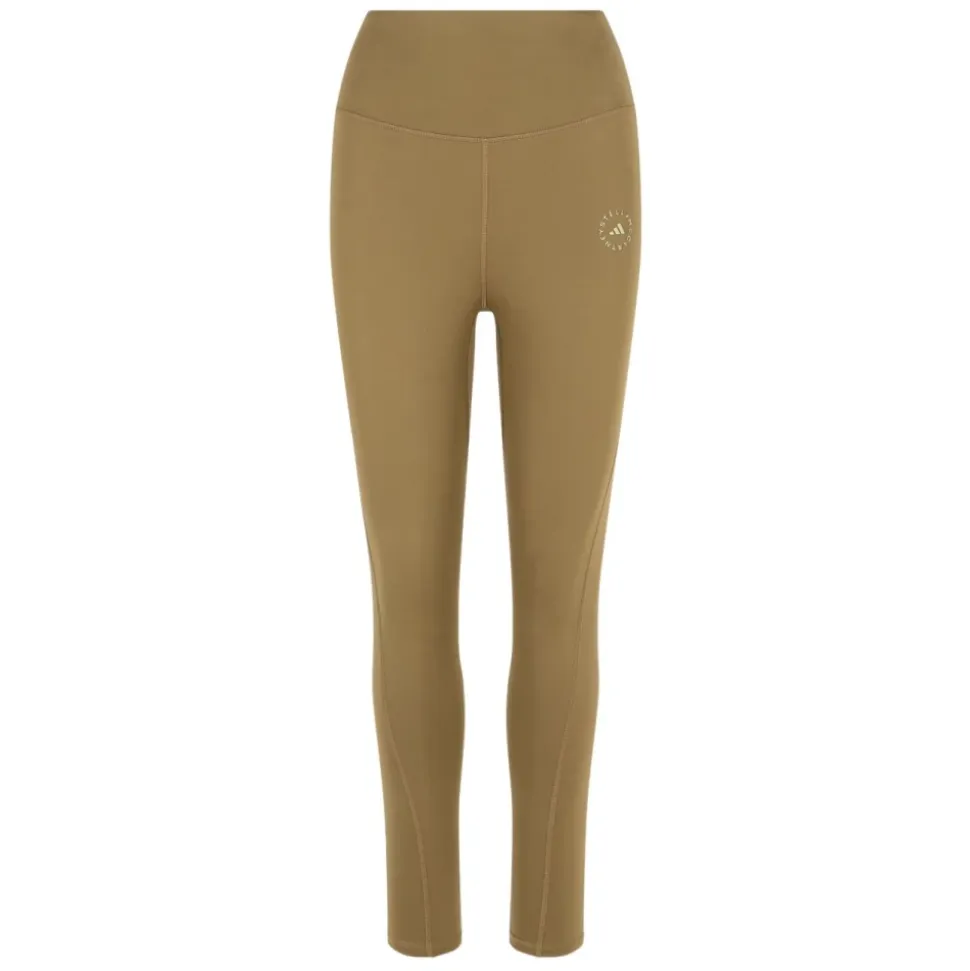 Pantalones Marrones con Logo y Cintura Alta
