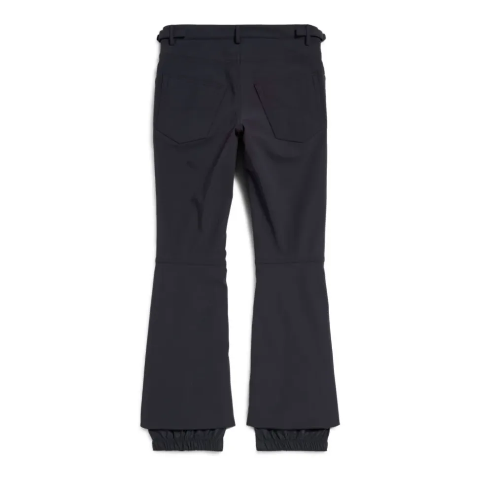 Pantalones Negros Acampanados con Logo