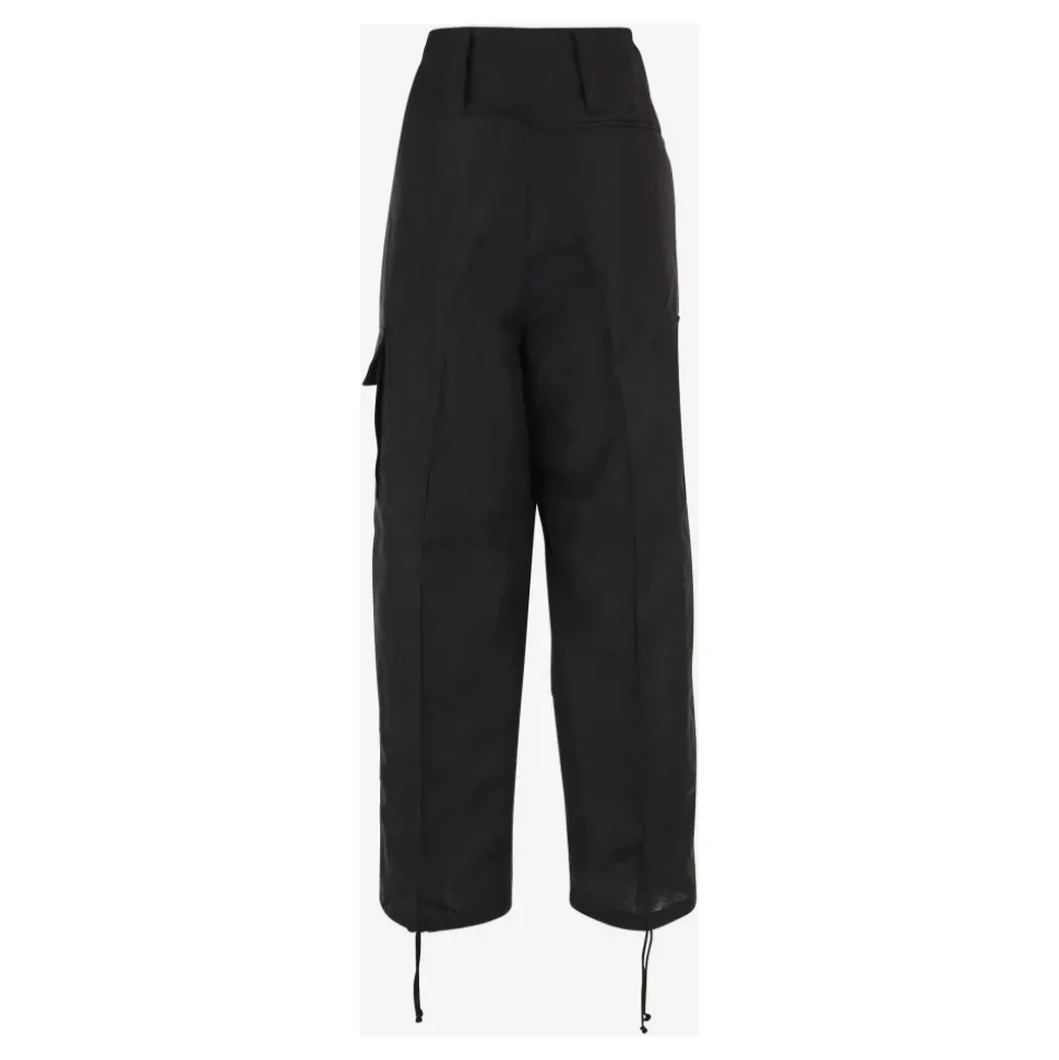 Pantalones Oversized de Mezcla de Lino