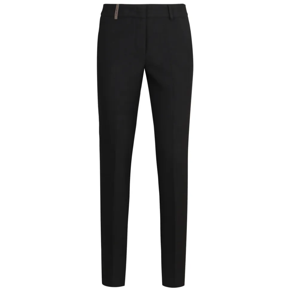 Pantalones Slim de Algodón
