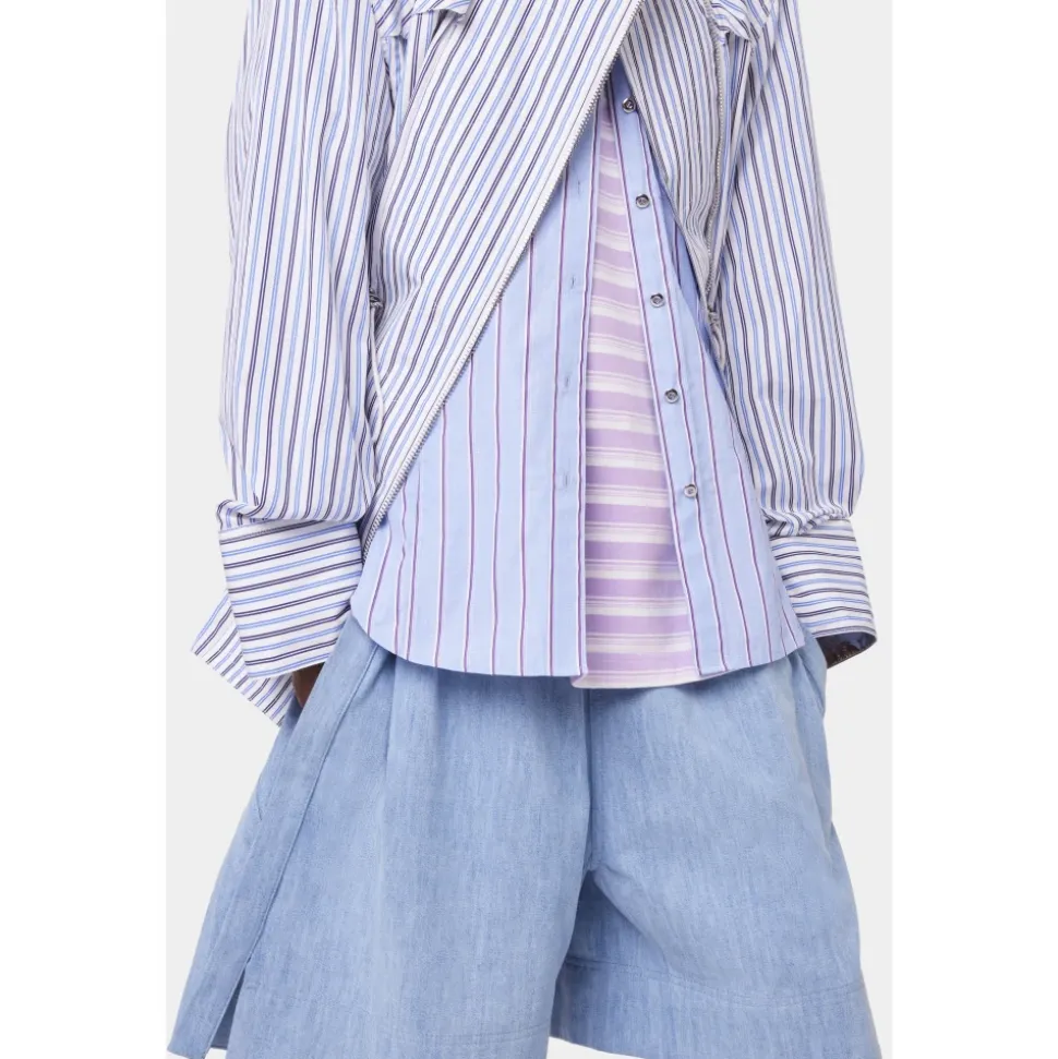 Parka con capucha en popelina de algodón