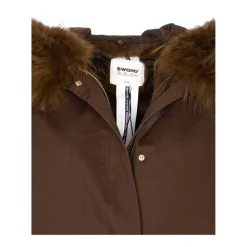 Parka de Algodón con Chaleco Desmontable de Pelo Sintético