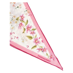 Pañuelo Asimétrico con Motivo Floral