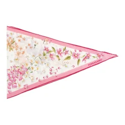 Pañuelo Asimétrico con Motivo Floral