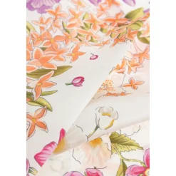 Pañuelo Asimétrico con Motivo Floral