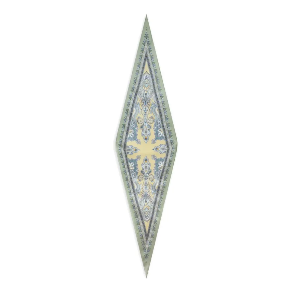 Pañuelo de Seda con Estampado Paisley