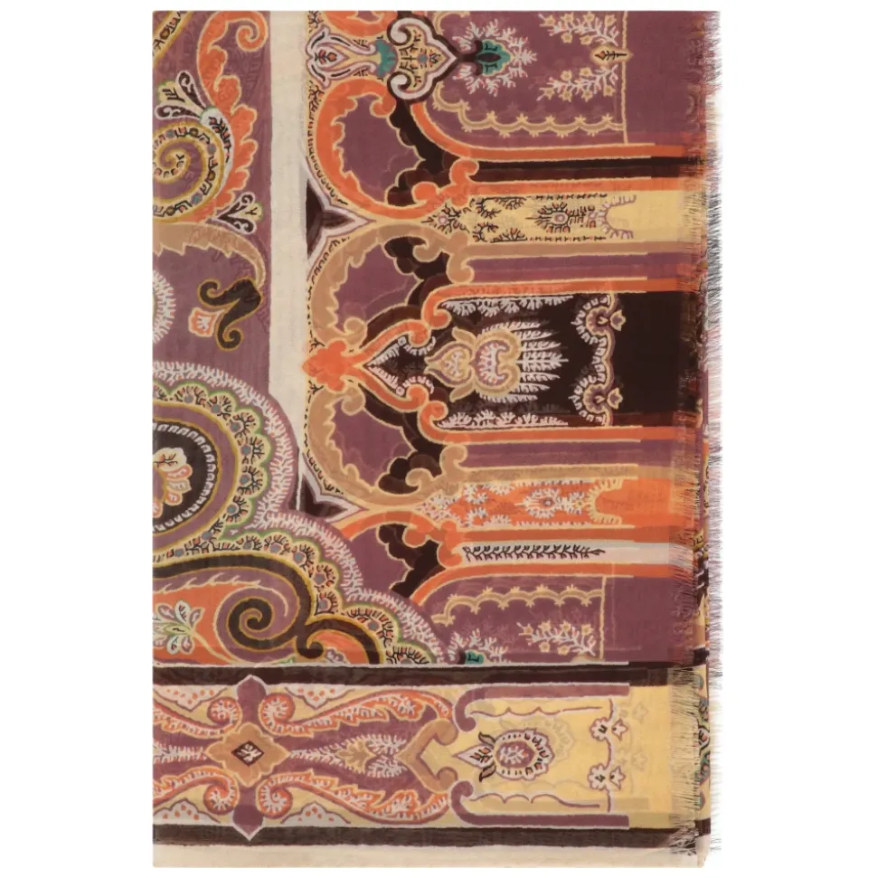 Pañuelo de seda estampado