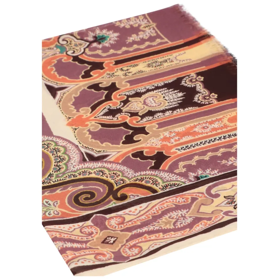Pañuelo de seda estampado