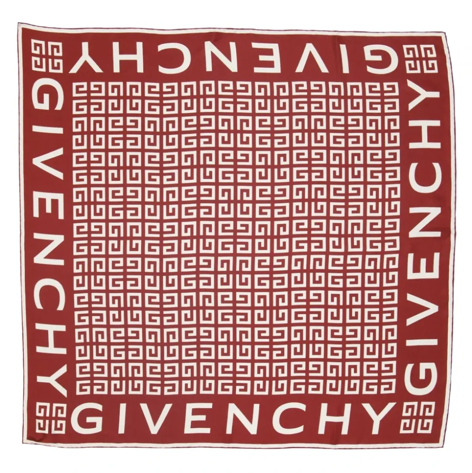 Pañuelo de Seda 4G Rojo Primavera-Verano 2025