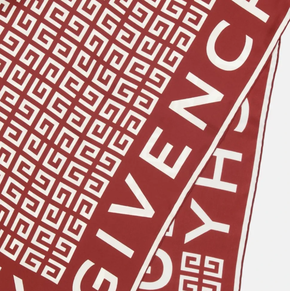 Pañuelo de Seda 4G Rojo Primavera-Verano 2025
