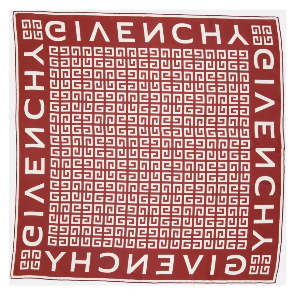 Pañuelo de Seda 4G Rojo Primavera-Verano 2025