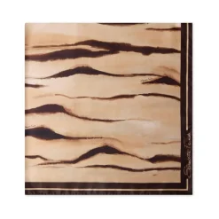 Pañuelo Foulard de Twill de Seda con Estampado de Tigre