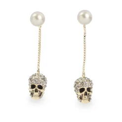 Pave Skull Earrings