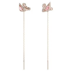 Pendiente Dazzling Swan Pink Roségold 5469990