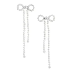Pendientes de Lazo con Perlas