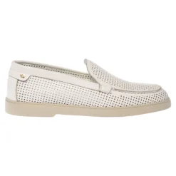 Perforated Leather Slip-On