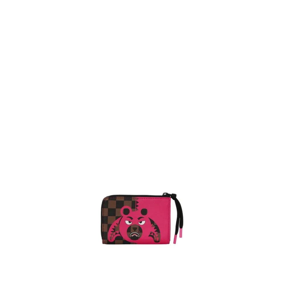 Pink Bear Shark Wallet