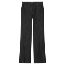 Pinstripe Bootleg Denim