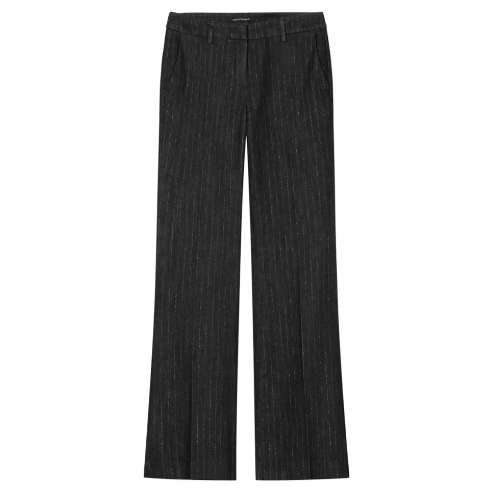 Pinstripe Bootleg Denim