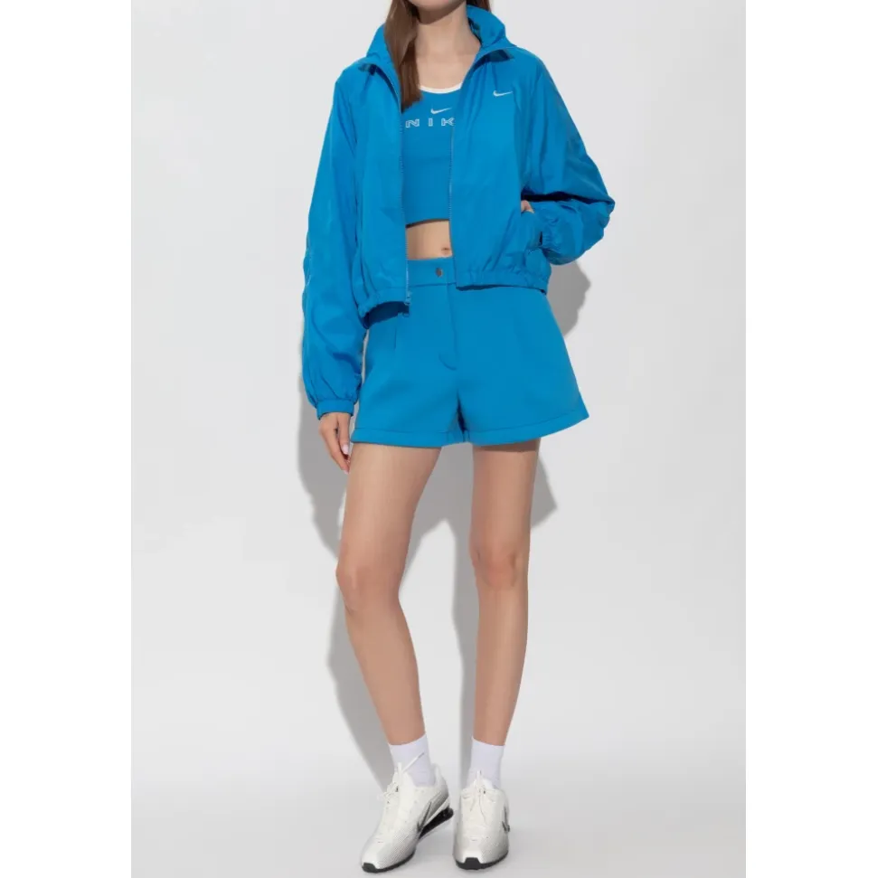 Pre-Game Fleece Loose Mid-Rise Tailored Shorts