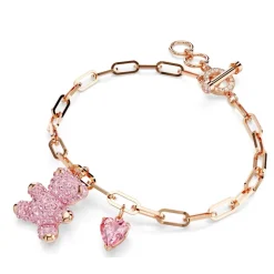 Pulsera de Eslabones Oso Rosa TEDDY
