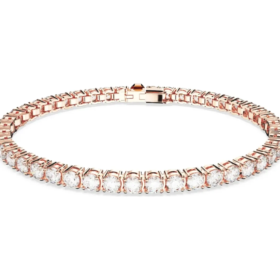 Pulsera de Tenis con Cristales Transparentes