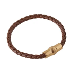 QB2375-552G110 Pulsera de Cuero Trenzado