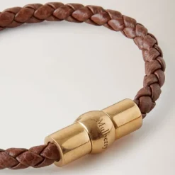 QB2375-552G110 Pulsera de Cuero Trenzado
