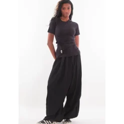 Rayon Twill Wide Pants