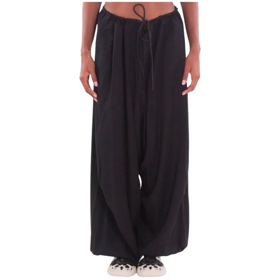 Rayon Twill Wide Pants
